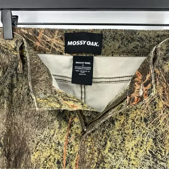 MOSSY OAK Brush Camo Set, T-Shirt and Pants Green Beige Brown 2XL / 14 - Picture 8 of 10